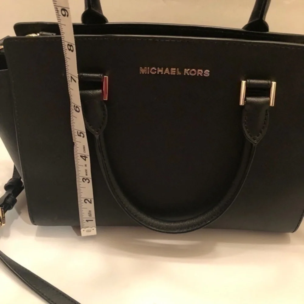 Michael kors black saffiano leather Selma bag